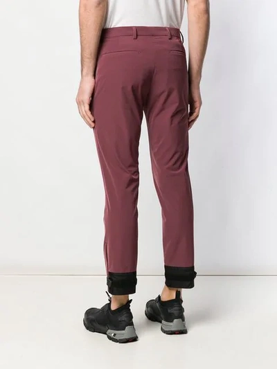 Shop Prada Techno Stretch Trousers In Pink