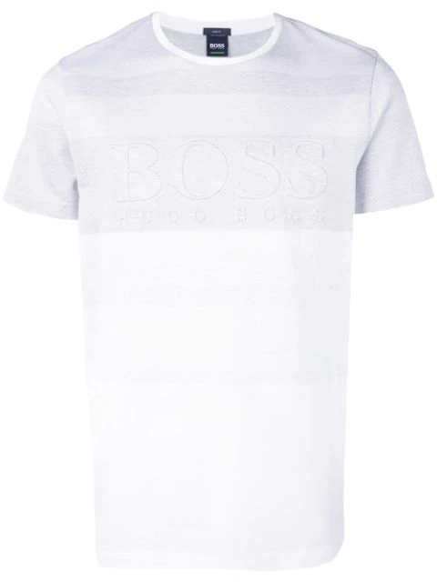hugo boss embossed t shirt