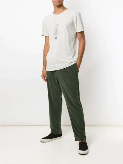 Shop Osklen Straight Fit Trousers In Green