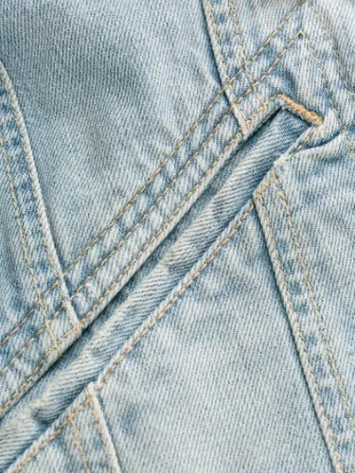 Shop Givenchy Washed Denim Jacket In Blue