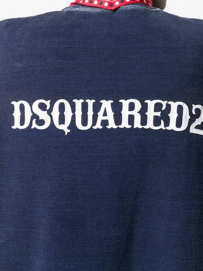 Shop Dsquared2 Bandana Sweatshirt In Blue