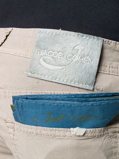 JACOB COHEN SKINNY FIT CHINOS - 灰色