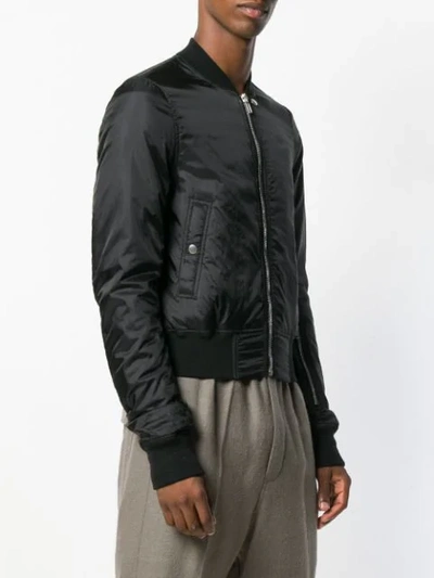 zipped bomber jacket