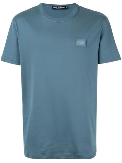 Shop Dolce & Gabbana Round Neck T-shirt In Blue