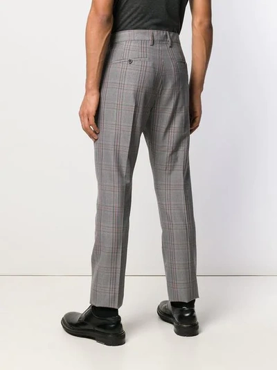 LANVIN CHECKED TROUSERS - 灰色