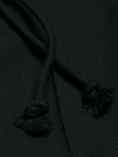 Shop Maison Margiela Drawstring Straight-leg Trousers In Black