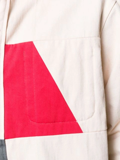 Diesel Red Tag Colour Block Button-up Shirt In Neutrals