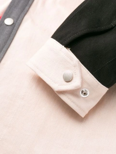 Diesel Red Tag Colour Block Button-up Shirt In Neutrals