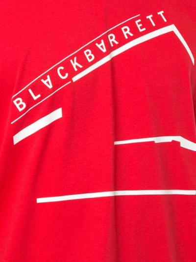 BLACKBARRETT LOGO印花T恤 - 红色