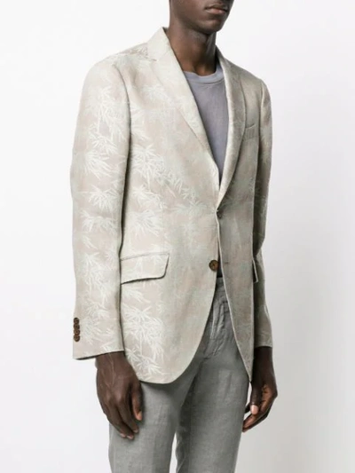 ETRO JACQUARD BLAZER - 大地色