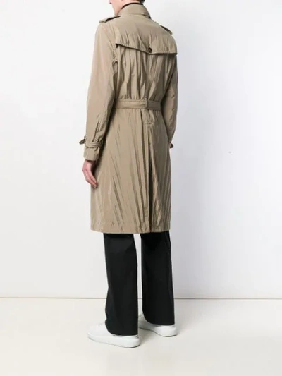 VALENTINO DOUBLE-BREASTED TRENCH COAT - 大地色