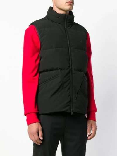 Shop Moncler Padded Gilet - Black