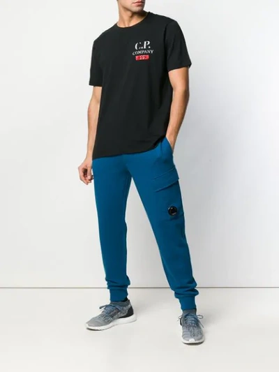 C.p. Company Lens Track Pants In Blue