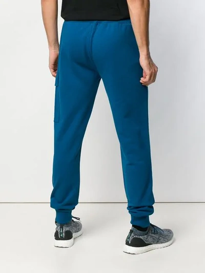C.p. Company Lens Track Pants In Blue