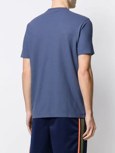 Shop Zanone Plain T-shirt In Blue