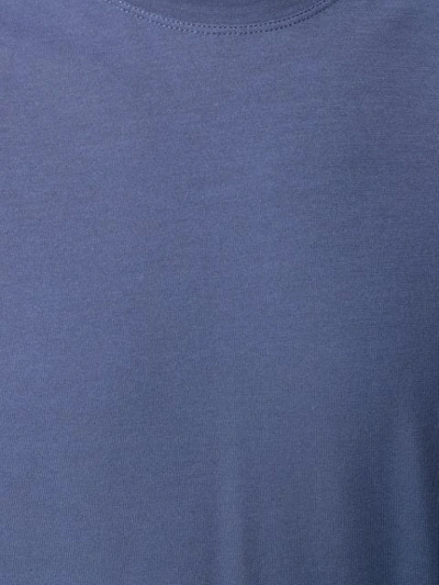 Shop Zanone Plain T-shirt In Blue