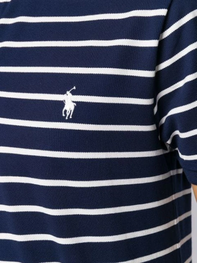 POLO RALPH LAUREN 条纹POLO领T恤 - FRENCH  NAVY