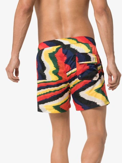 Shop Missoni Zig-zag Print Swim Shorts In S401r
