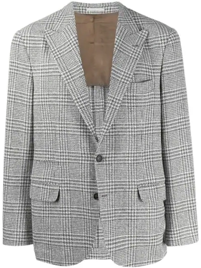 Shop Brunello Cucinelli Glen Check Jacket In C466