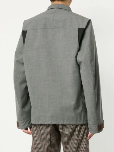 Shop Kolor Hybrid Blazer Jacket - Grey