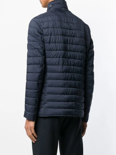 Shop Herno Quilted Jacket In Blue