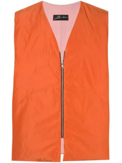 Shop Zambesi Downslope Waistcoat In Orange
