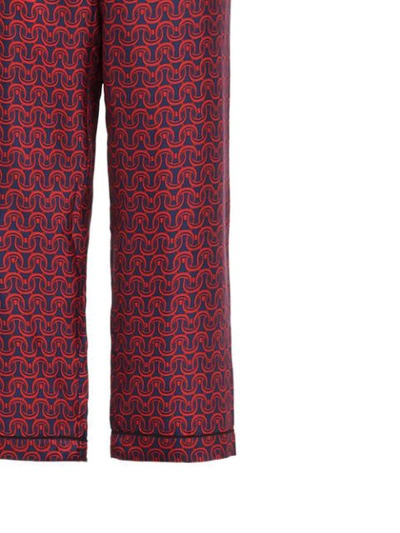 Shop Prada Pyjama Mit Print - Blau In Blue