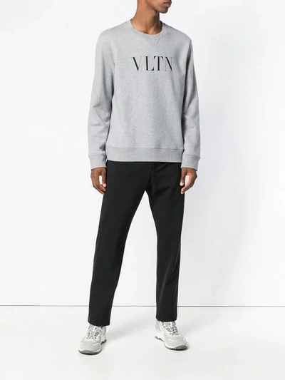VLTN print cotton sweatshirt