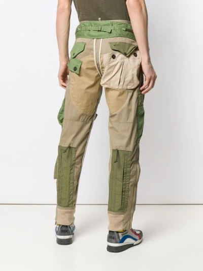 Shop Dsquared2 Multiple Pockets Trousers In 811 Beige