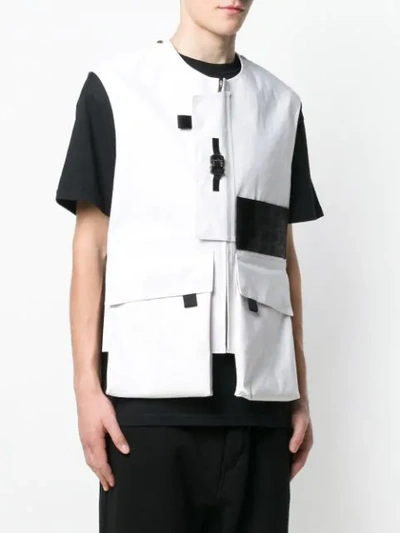 Shop Mackintosh 1017 Alyx 9sm White Bonded Cotton Vest