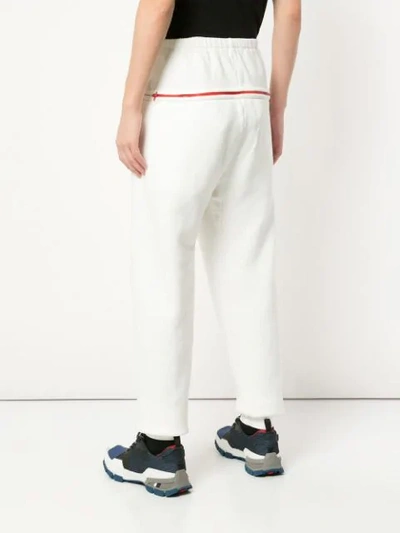 Shop Makavelic Big Pocket Sweatpants In White