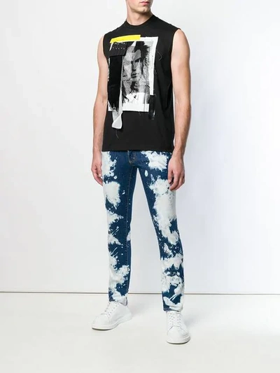 Shop Dsquared2 Clement Skinny Jeans In Blue