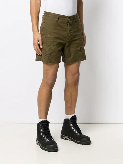 Shop Dsquared2 Distressed Wide In Green