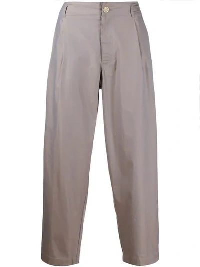 Shop Comme Des Garçons Shirt Plain Tailored Trousers In Grey