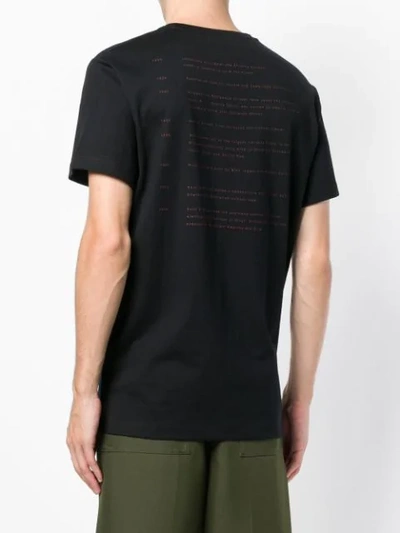 Shop Kent & Curwen Logo Rose Band Printed T In Black