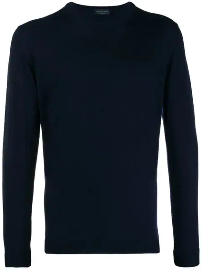 Shop Roberto Collina Long-sleeve Fitted Sweater In Blue