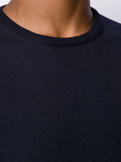 Roberto Collina Long-sleeve Fitted Sweater In Blue