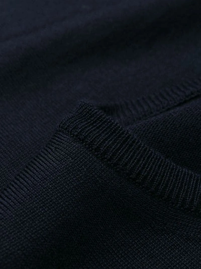 Roberto Collina Long-sleeve Fitted Sweater In Blue