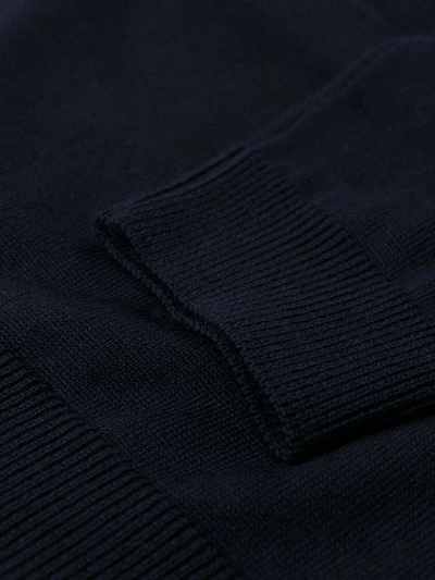 Roberto Collina Long-sleeve Fitted Sweater In Blue