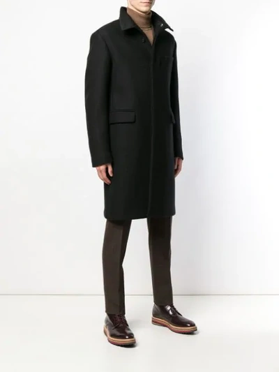 Shop Tonello Single Breasted Coat In Black