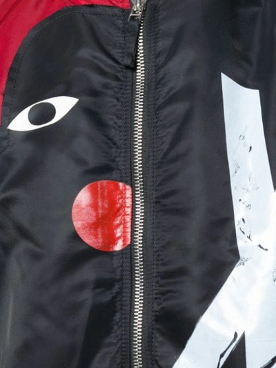 Faith Connexion Oversize Reversible Nylon Bomber Jacket In Black