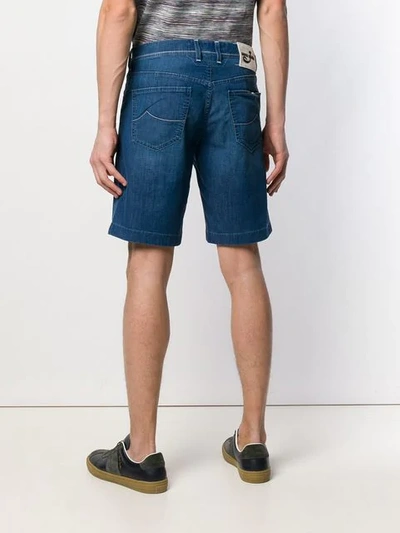 Shop Jacob Cohen Tailored Denim Shorts In Blue