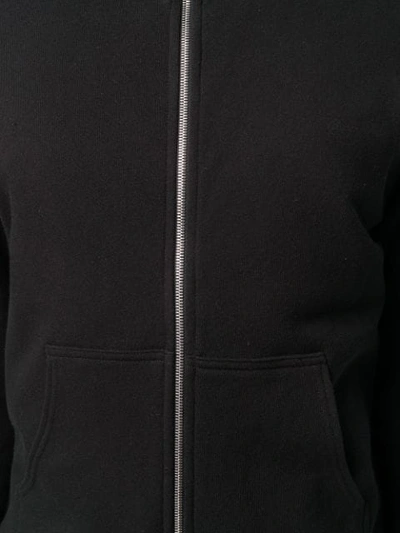 Shop John Elliott Knitted Zip Hoodie In Black