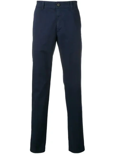 Shop Kenzo Slim Fit Trousers In Blue