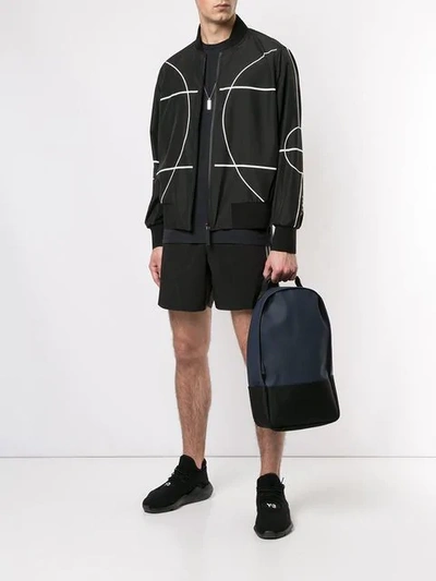 Shop Blackbarrett Court Line Bomber Jacket In Black