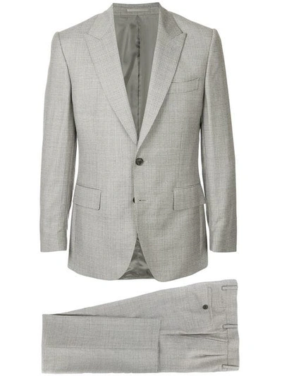 Shop Gieves & Hawkes Formal Slim Suit In Brown