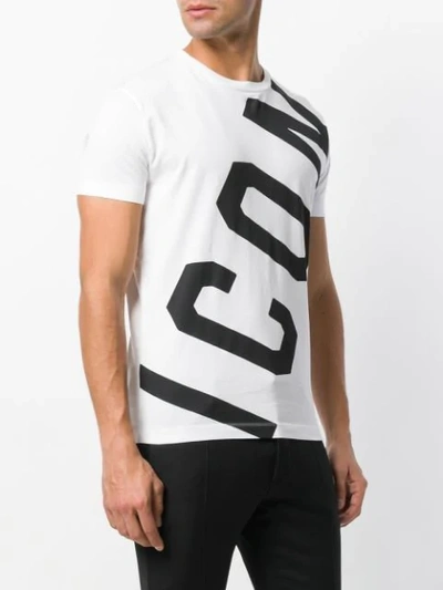 Shop Dsquared2 Icon Print T-shirt - White