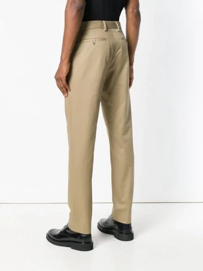 Shop Maison Margiela Straight Leg Trousers In Neutrals