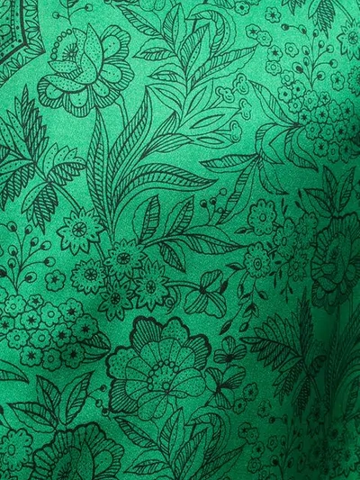 Pre-owned Versace Vintage 古着花卉印花马甲 - 绿色 In Green
