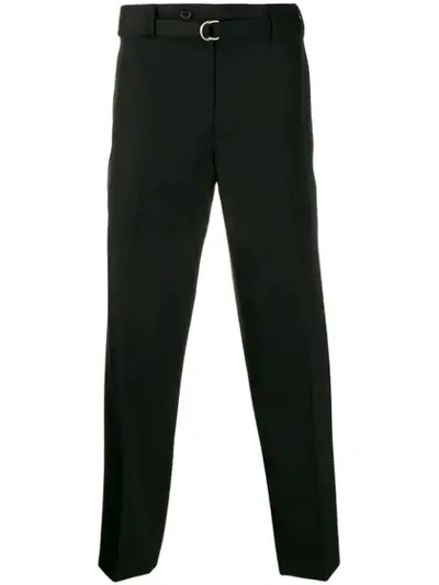 Shop Helmut Lang Slim-fit Trousers In Black